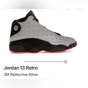 Jordan 13 Retro Reflective Silver Men's Shoes